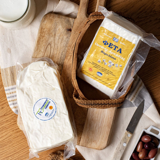 3 Packs of Barrel Aged Feta PDO from Peloponnese - Bundle - Greek Flavours