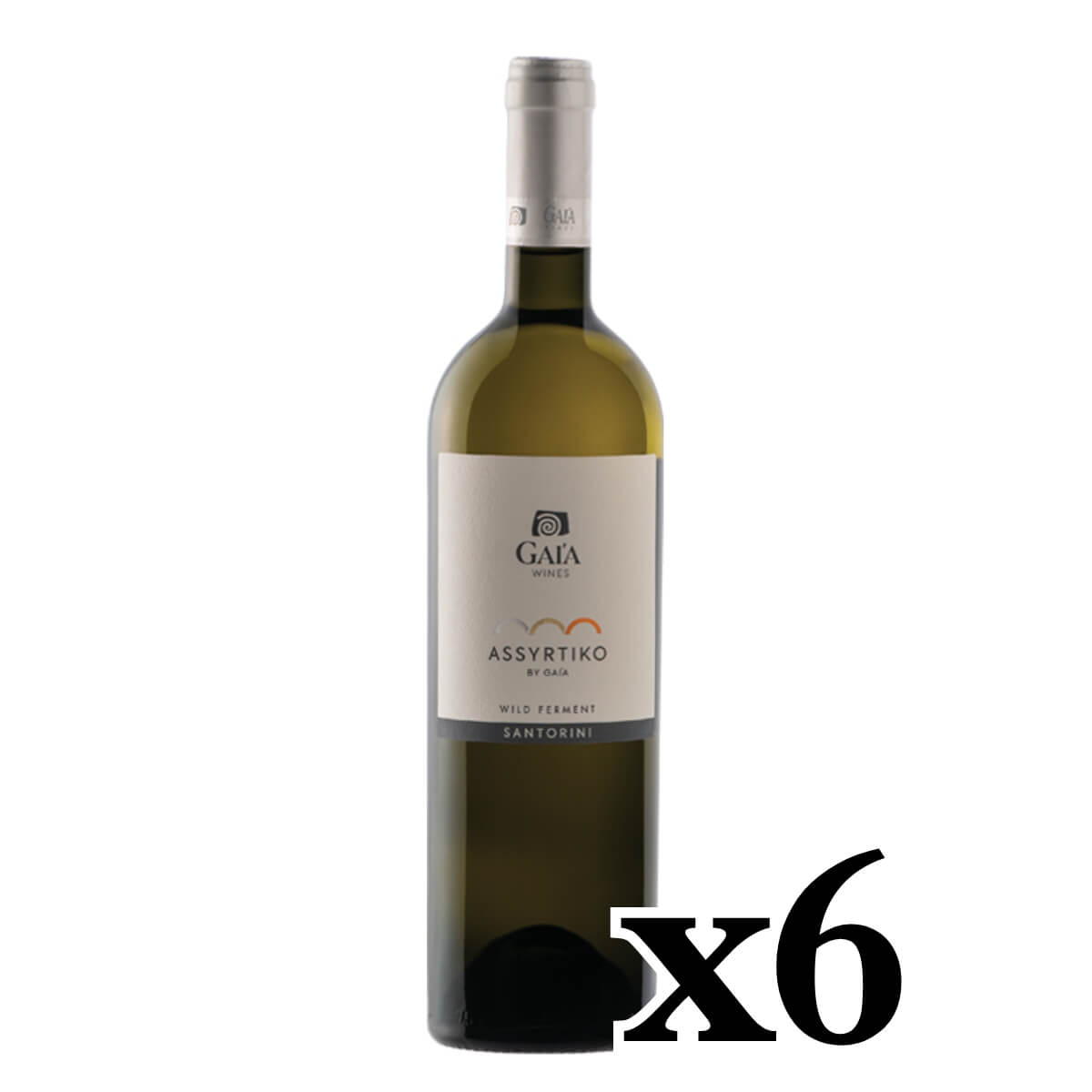 Weißer Santorini gU Assyrtiko Wild Ferment Gaia - 6 Flaschen x 750ml