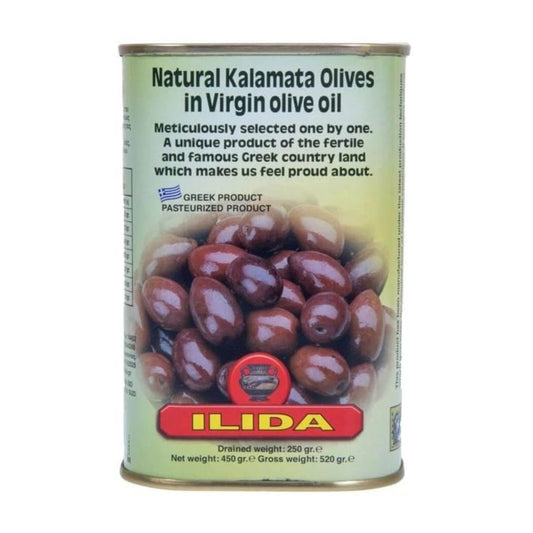 Kalamata olives in tin - 250g - Greek Flavours