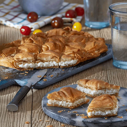 Kassiata Pie from Zagori with Feta PDO, Yogurt and Graviera - 650g - Greek Flavours