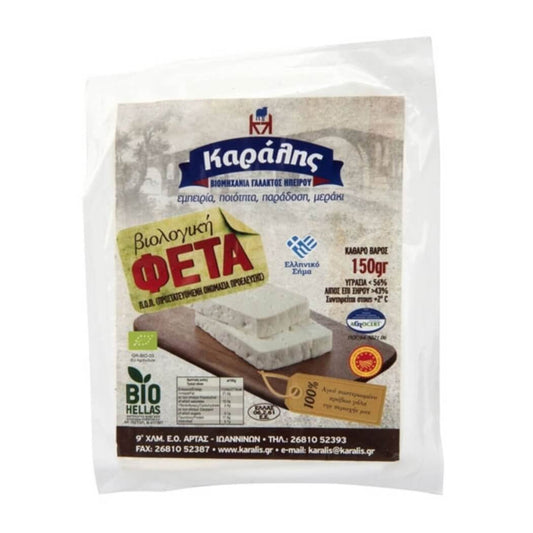 Organic PDO Feta cheese - 150g - Greek Flavours