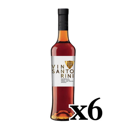 Vinsanto Santorin AOP Blanc Doux à base de Raisins Séchés au Soleil - 6 bouteilles x 750ml