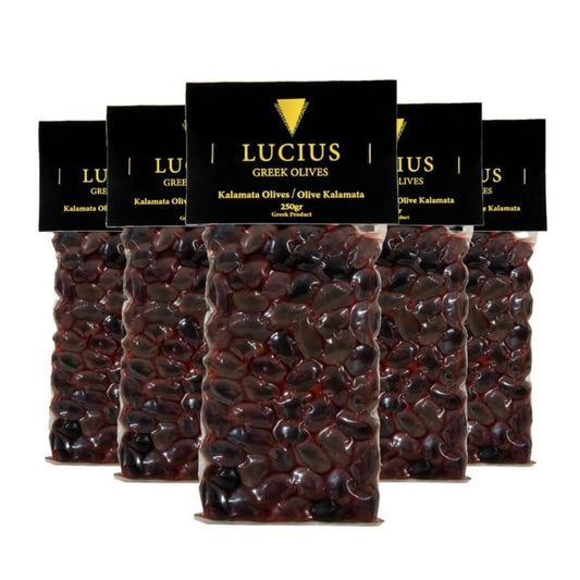 Whole Kalamata olives - 6x250g - Greek Flavours