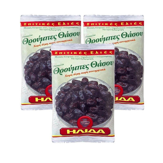 Throuba olives Tasos - 3x200g - Greek Flavours